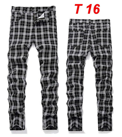 Men Plaid Pants