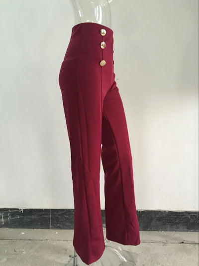 Women Button Trousers