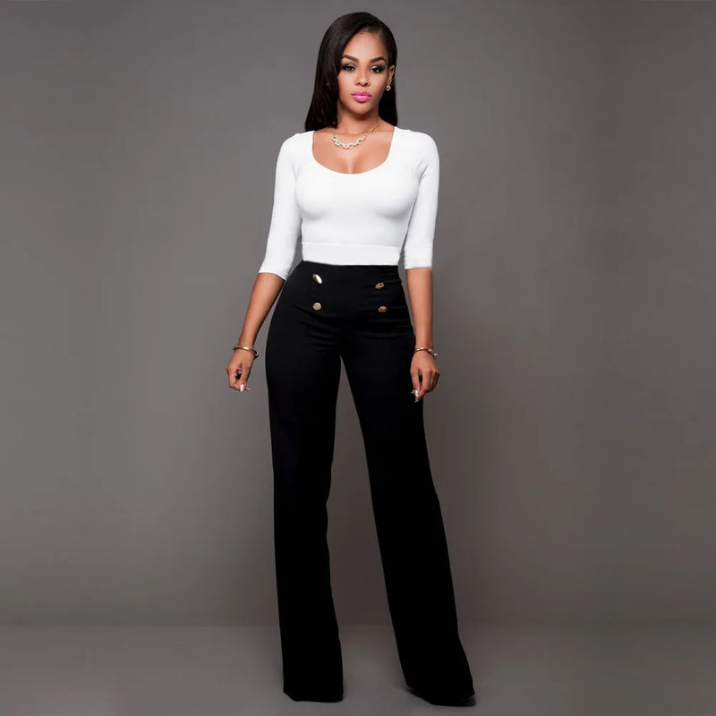 Women Button Trousers