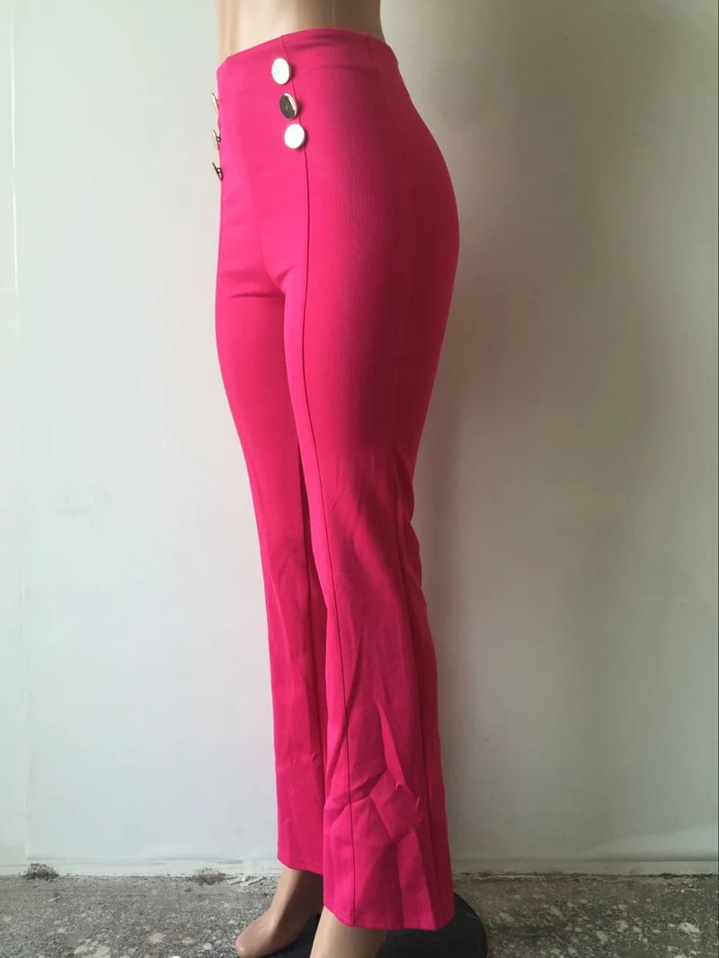 Women Button Trousers