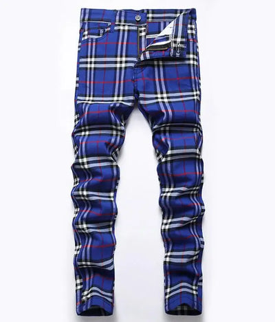 Men Plaid Pants