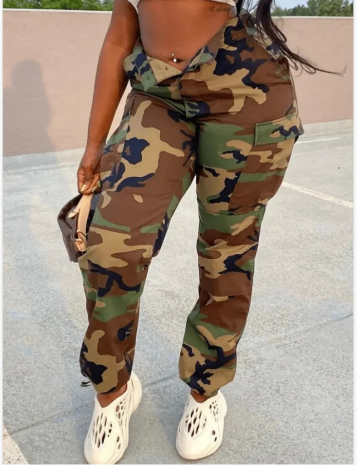 Women Camouflage Cargo